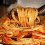 Linguine with Roasted Eggplant and Cherry Tomatoes