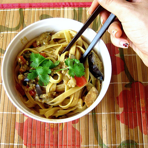Bittman’s Cold Peanut Noodles with Eggplant and Red Pepper Joanne