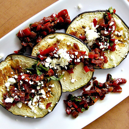 eggplant crostini