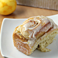 meyer lemon rosemary sticky buns