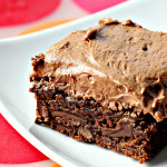Chocolate Fudge Brownies with Chocolate Buttercream Frosting for the Joy the Baker Spotlight!