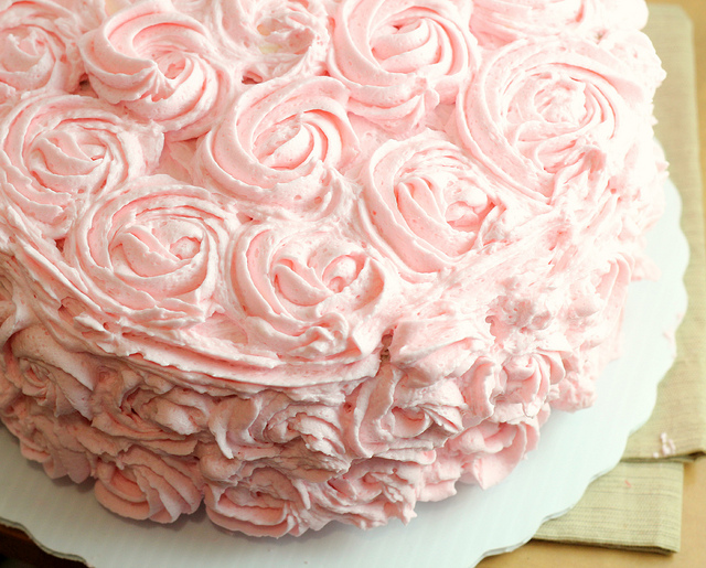 pink champagne cake