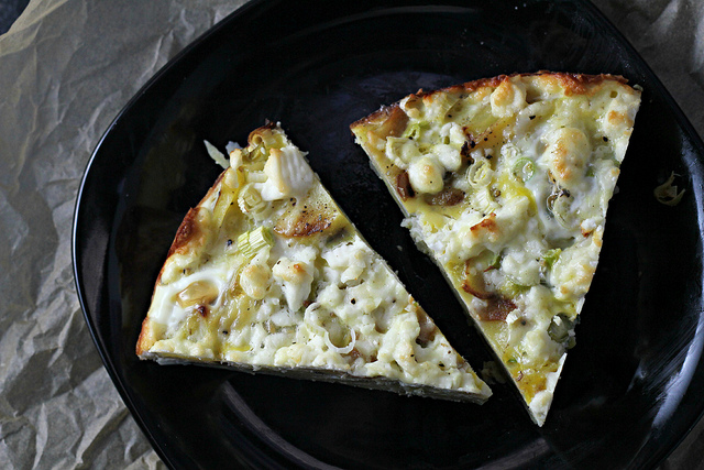 potato fritatta with feta and scallions