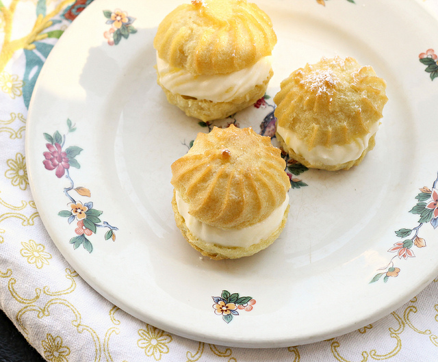Cream Puffs with Meyer Lemon Cream Filling - Joanne Eats Well With Others