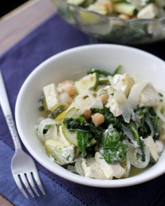 lemon chickpea stir fry