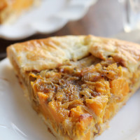 butternut squash and caramelized onion galette from Eats Well With Others
