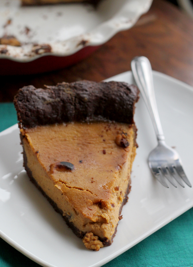 maple bourbon pumpkin pie from Eats Well With Others