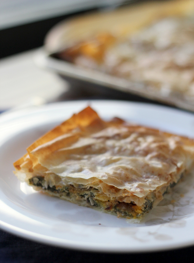 pumpkin spanakopita from Eats Well With Others