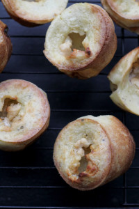 goat cheese, black pepper, and honey popovers from Eats Well With Others