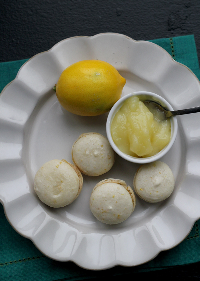 Meyer lemon macarons