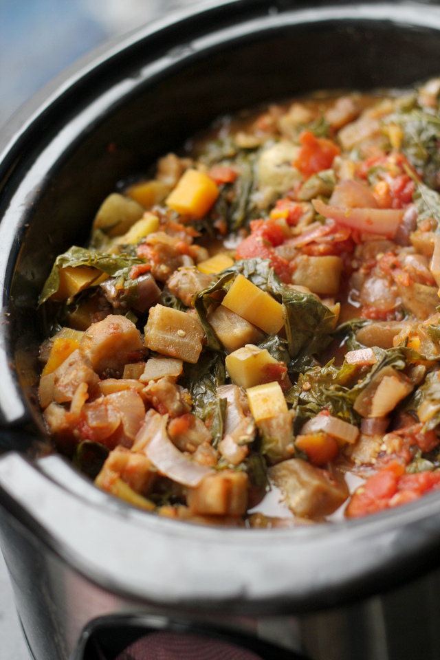 Slow Cooker Winter Ratatouille with Goat Cheese Polenta #GIVEAWAY ...