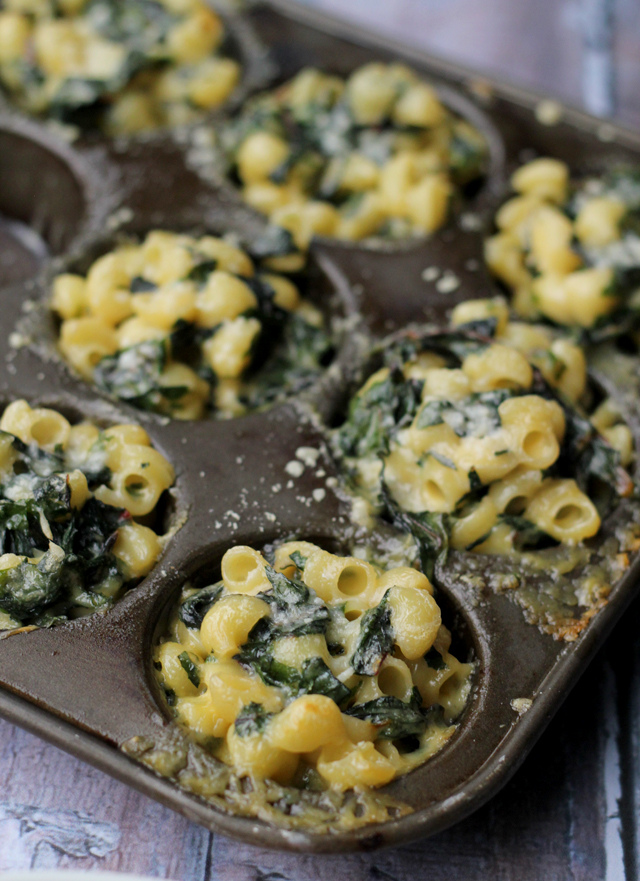 spicy chard mac n cheese bites