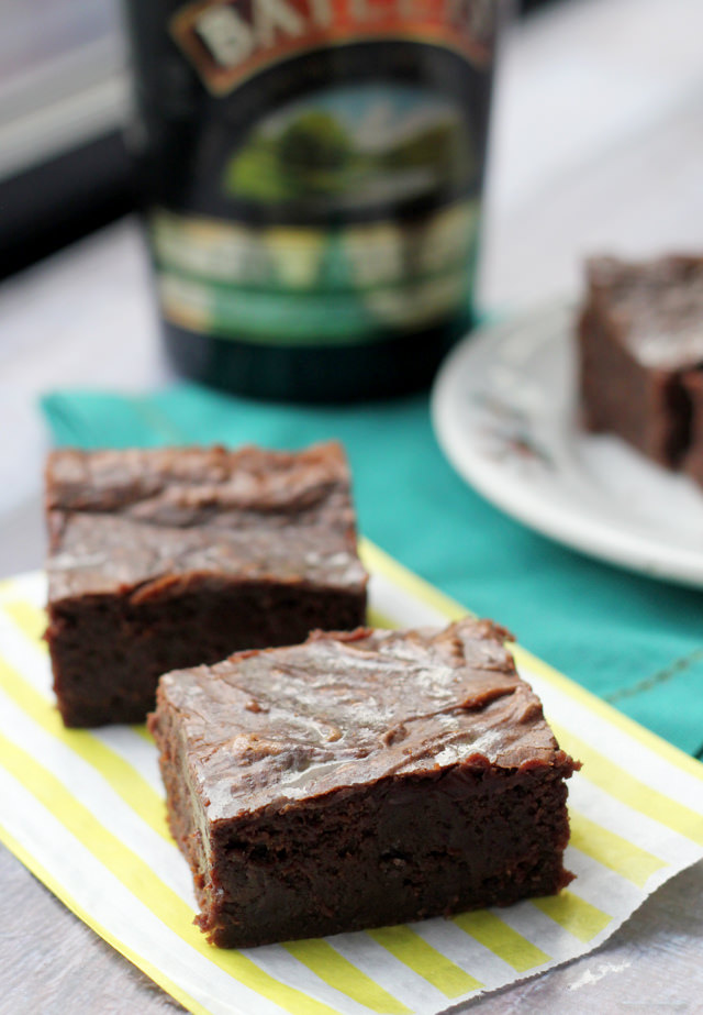 irish cream brownies