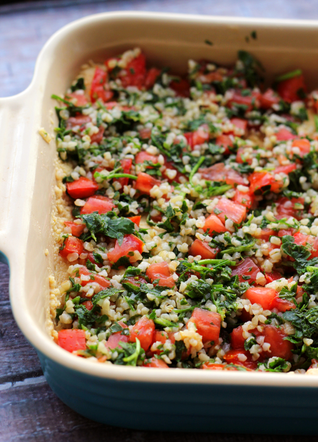 mediterranean tabbouleh hummus dip