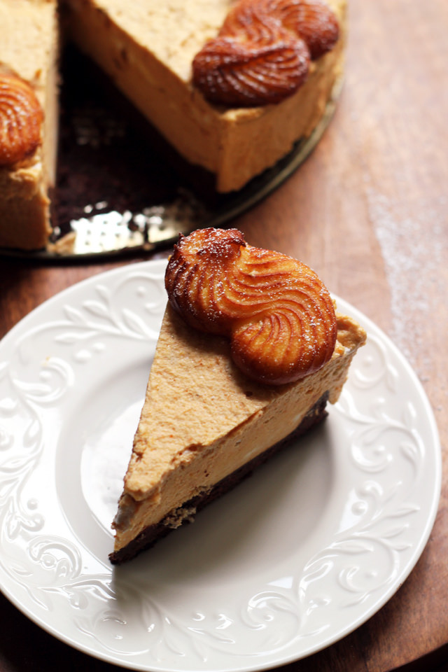 pumpkin mousse cruller black-bottomed tart