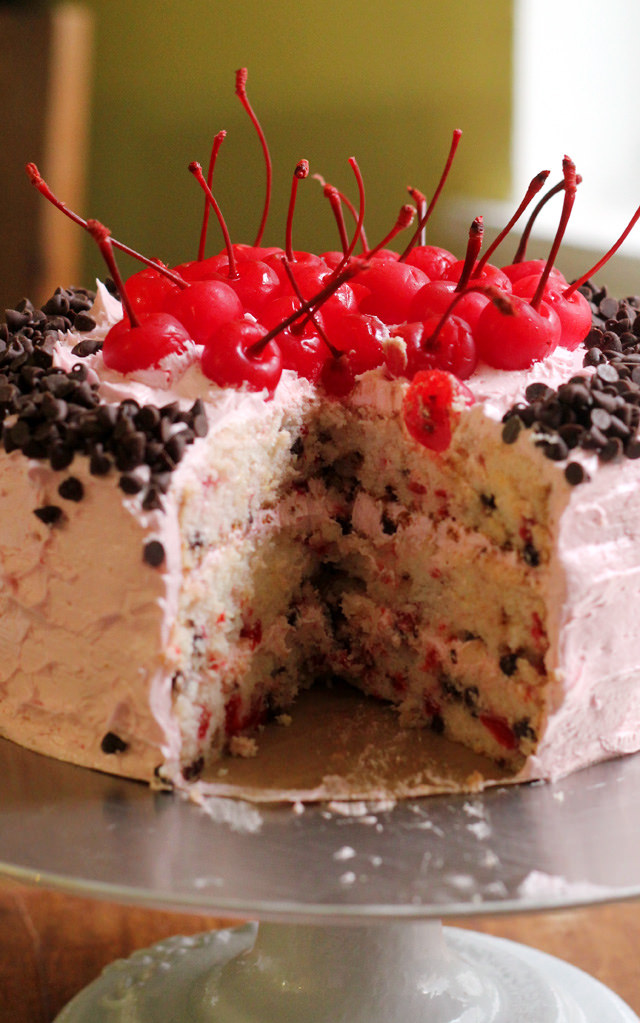 Cherry Chocolate Chip Cheesecake