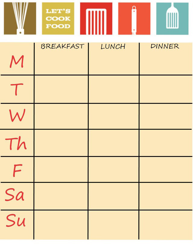 weekly meal planner