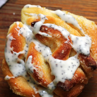 meyer lemon poppy seed pull apart muffins
