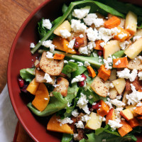winter fattoush salad