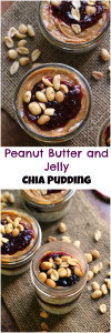 Peanut Butter and Jelly Chia Pudding