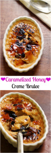 caramelized honey creme brulee