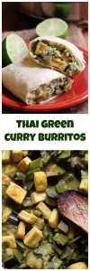 thai green curry burritos