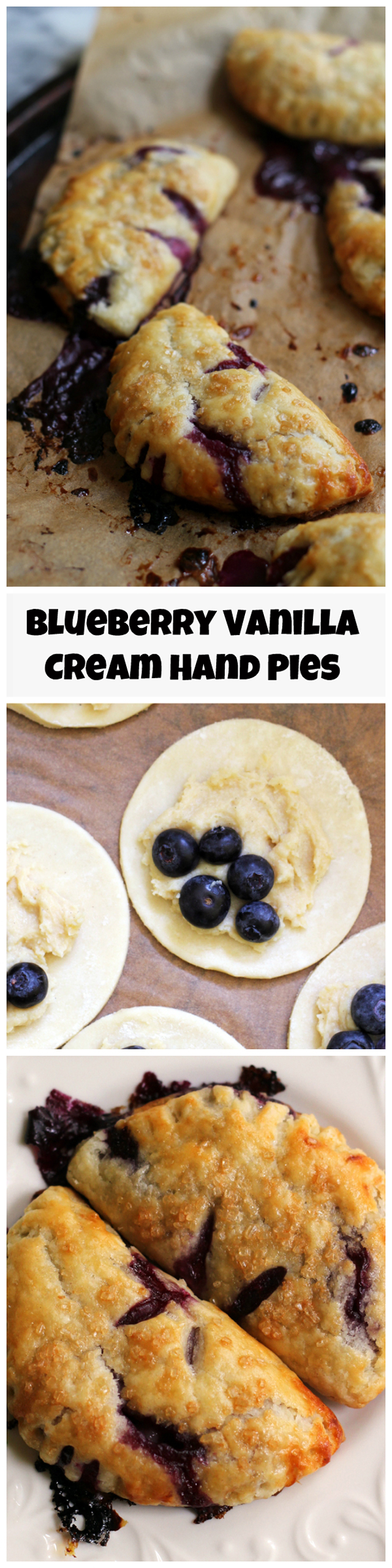 Blueberry Vanilla Cream Hand Pies