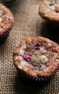 raspberry espresso chocolate chunk muffins