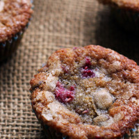 raspberry espresso chocolate chunk muffins
