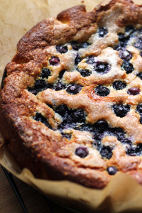 blueberry cornmeal cake