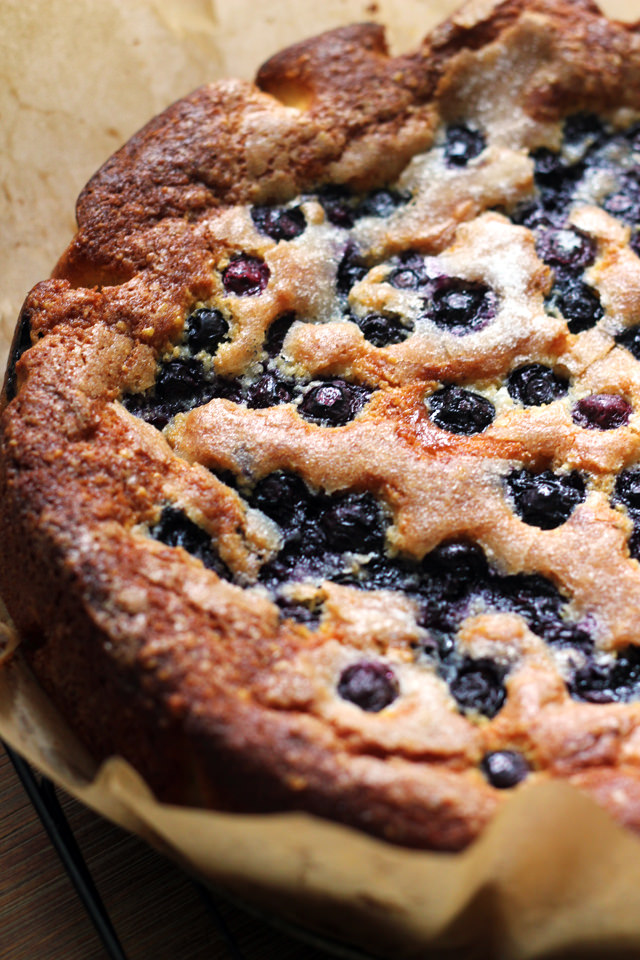 Blueberry Cornmeal Cake | Joanne Eats Well With Others