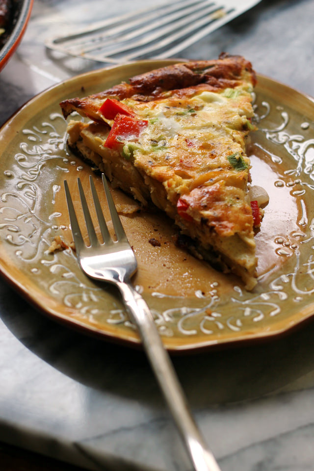 Potato and Red Pepper Tortilla | Eats Well With Others