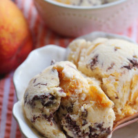 roasted apricot chocolate chunk ice cream