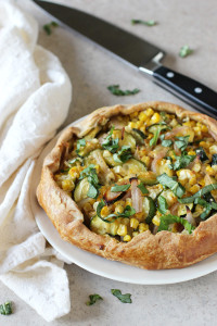Corn and Zucchini Galette