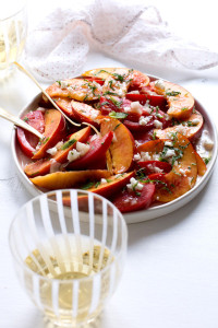Summer Nectarine and Tomato Salad with Feta and Mint