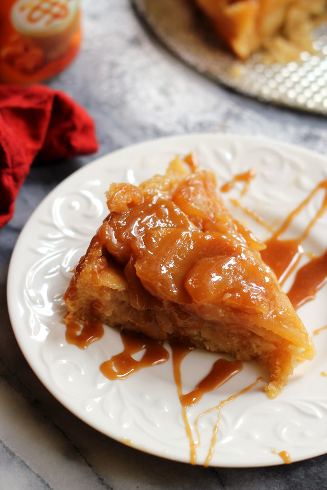 Caramel Apple Upside Down Cake | Joanne Eats Well With Others