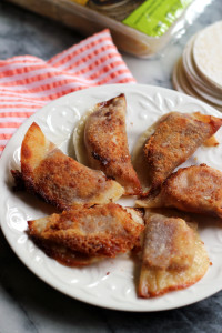 Apple Butter and Brie Potstickers