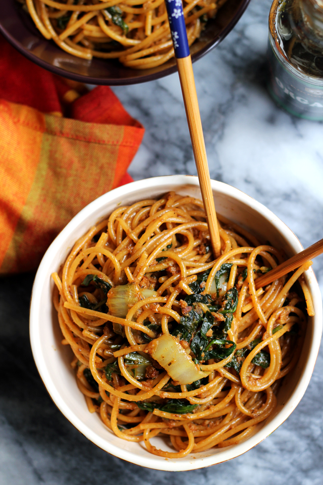 Fiery Vegetarian Dan Dan Noodles | Joanne Eats Well With Others