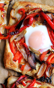 Baked Egg and Red Pepper Galettes