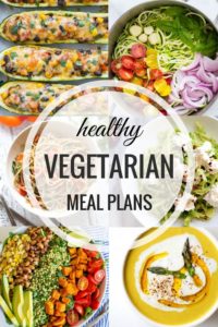 Healthy Vegetarian Meal Plan