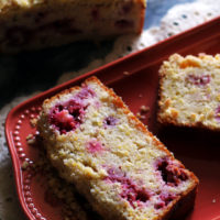 Brown Butter Raspberry Cornbread