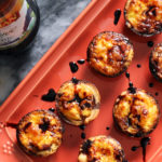 Butternut and Brie Mini Quiches with Balsamic Syrup