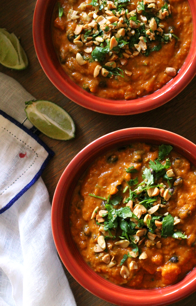 Sweet Potato and Peanut Soup - Joanne Eats Well With Others