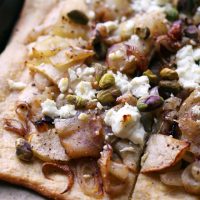 Roasted Apple, Shallot, and Goat Cheese Tart