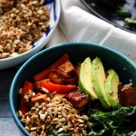 Sweet and Spicy Roasted Vegetable and Tofu Hippie Bowl