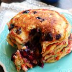 Fluffy Funfetti Blueberry Buttermilk Pancakes