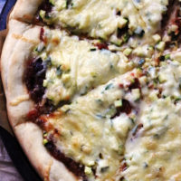 Zucchini Bruschetta Pizza