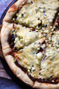 Zucchini Bruschetta Pizza