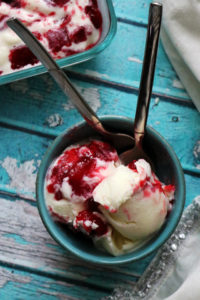 Sweet Corn and Raspberry Swirl Ice Cream
