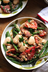 Summer Grain Salad with Heirloom Tomatoes, Green Beans, and Feta